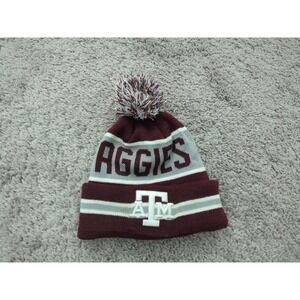 Texas A&M‎ Aggies Beanie Youth Boys 7" x 8" NCAA New Era Cuffed Knit Red Gray